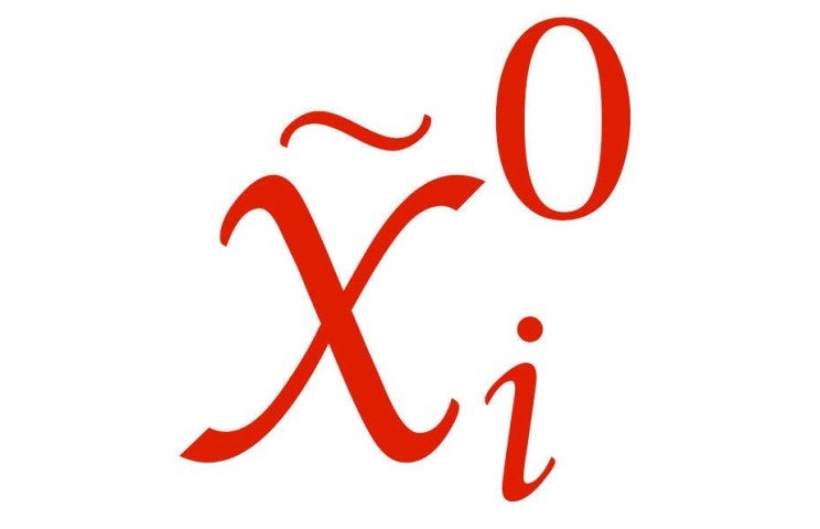 Neutralino symbol. 