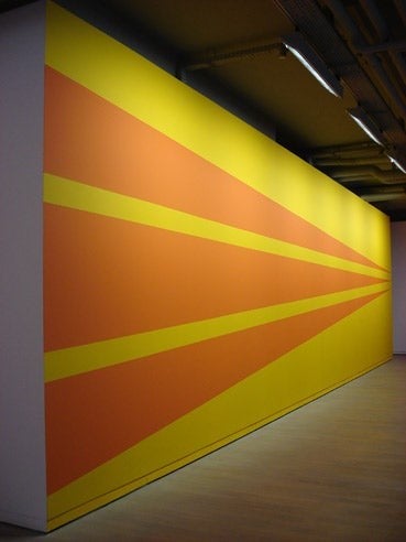 Alexia Turlin, "Sunset Focus", 2008, wallpainting, Courtesy de l'artiste
