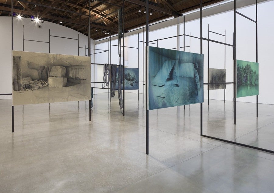 Tatiana Trouvé, exhibition view of On the Eve of Never Leaving, Gagosian Gallery, 2019. Photo: Fredrik Nilsen Studio. Courtesy Gagosian Gallery