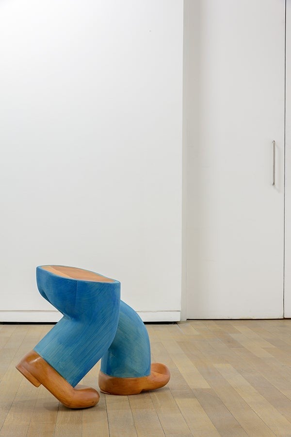 Sarah Tritz, Sluggo, 2015, lime tree, 45 x 50 x 75 cm. Photo: Florian Kleinefenn