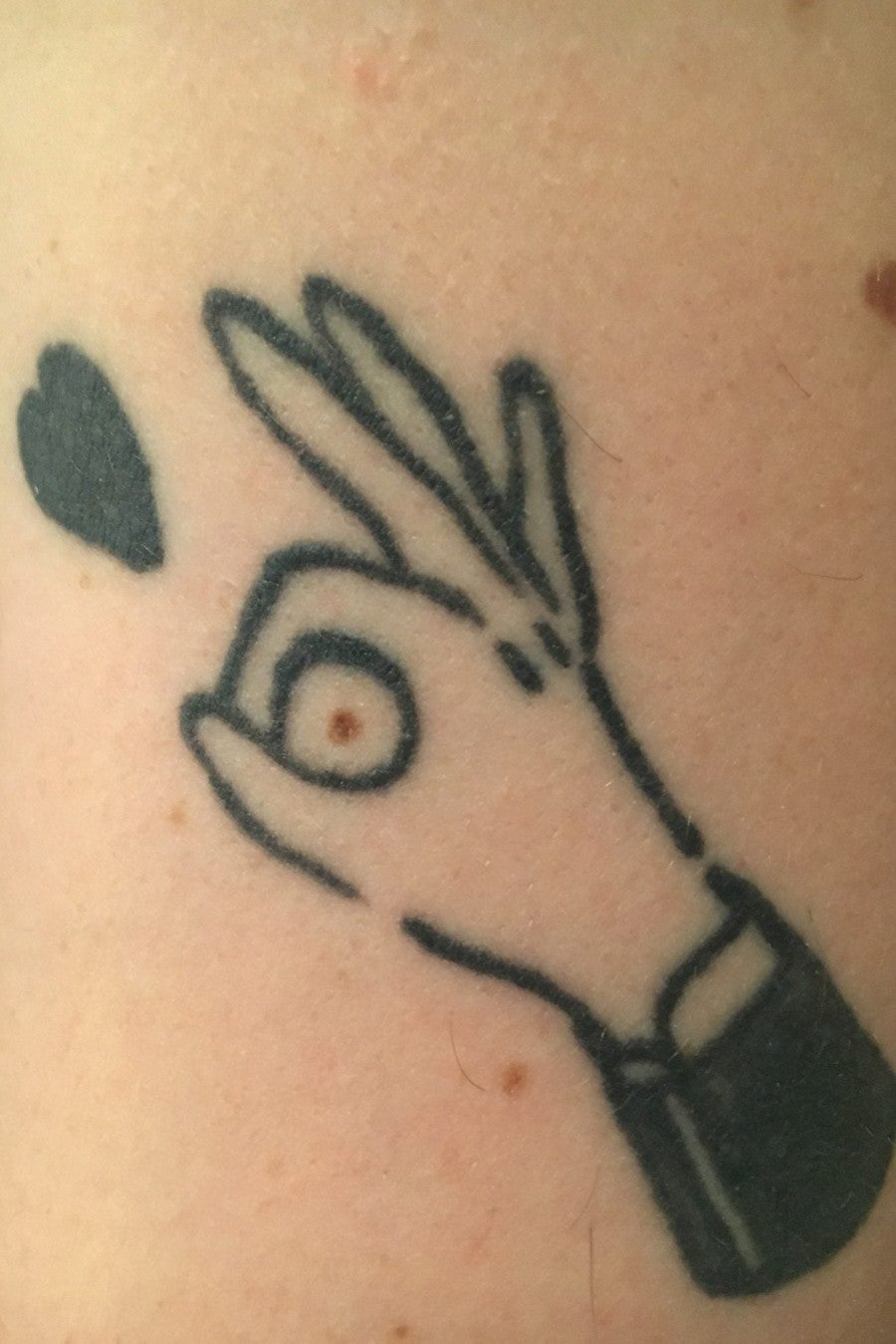 Photo of a tattoo, research image of Chloé Quenum, 2018. Courtesy Chloé Quenum.