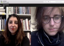 Rachel Valinsky et Eva Barto, Skype, octobre 2017.