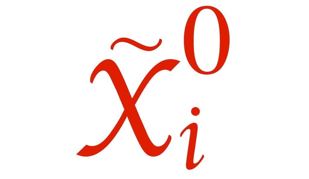 Neutralino symbol. 